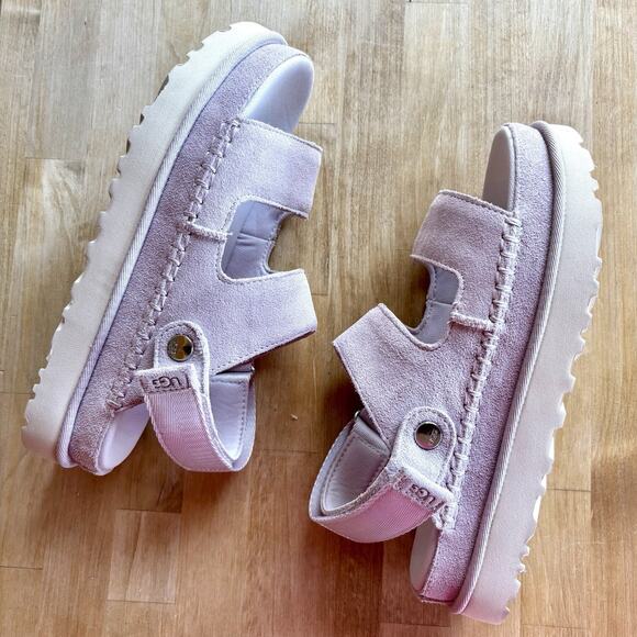 UGG Goldenstar Glide Slide Purple Bay Fog Platform Sandal Women's US size 10 NEW - Picture 4 of 12
